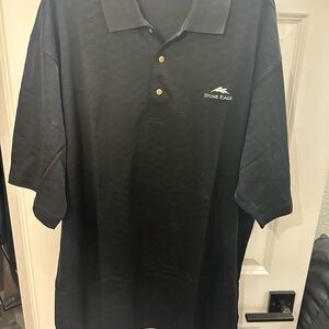 NICK PRICE Polo Golf Shirt -  Men's 2x Black Stone Eagle Golf Palm Desert